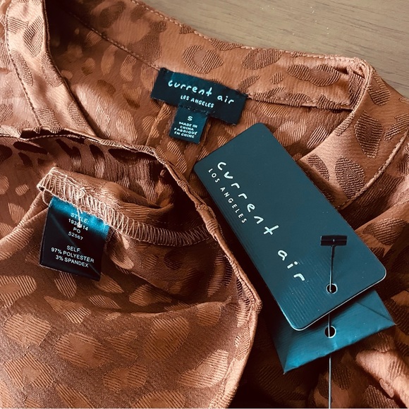 N14 CURRENT AIR Animal Print Blouse Top - Picture 9 of 10